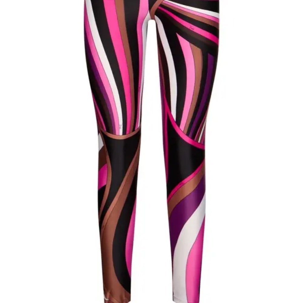 Emilio Pucci Pink and Purple Swirl Leggings